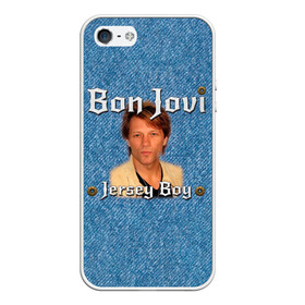 Чехол для iPhone 5/5S матовый с принтом Jersey Boy - Bon Jovi , Силикон | Область печати: задняя сторона чехла, без боковых панелей | Тематика изображения на принте: bon jovi | john | альбом | арена | бон | бон джови | глэм | группа | джови | джон | метал | музыка | надпись | песни | поп | попрок | рок | рокер | смайл | солист | софт | стена | хард | хеви | хевиметал