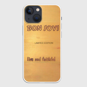 Чехол для iPhone 13 mini с принтом Live and Faithful   Bon Jovi ,  |  | bon jovi | john | альбом | арена | бон | бон джови | глэм | группа | джови | джон | метал | музыка | надпись | песни | поп | попрок | рок | рокер | смайл | солист | софт | стена | хард | хеви | хевиметал