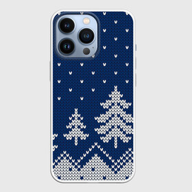 Чехол для iPhone 13 Pro с принтом Ночь в еловом лесу ,  |  | арт | вязаный рисунок | вязь | зима | зимняя ночь | лес | новый год | ночь | рисунок | рождество | снег | снеговик | снеговики | снежинка | снежинки