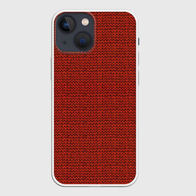 Чехол для iPhone 13 mini с принтом Красная вязь ,  |  | арт | вязаный рисунок | вязь | новый год | однотонный рисунок | рисунок | рождество