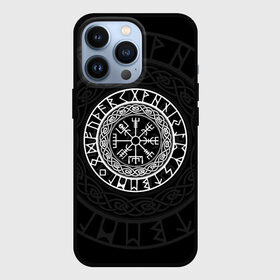 Чехол для iPhone 13 Pro с принтом Вегвизир | Galdrastafir ,  |  | galdrastafir | runes | vegvisir | вегвизир | древние знаки | знак | знак рода | знаки | иероглифы | компас | магический знак | руны | русь | символ | символы | славяне | славянская символика | я русский