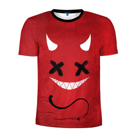 Мужская футболка 3D спортивная с принтом Red Evil Smile , 100% полиэстер с улучшенными характеристиками | приталенный силуэт, круглая горловина, широкие плечи, сужается к линии бедра | emoji | smile | глаза крестики | злой смайл | злой смайлик | зубы | контраст | крестики | подарок | пятна | смайл | смайлик | улыбка | эмоджи | эмоция