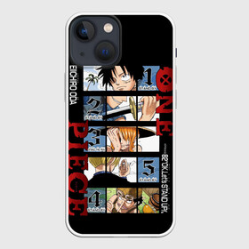 Чехол для iPhone 13 mini с принтом Пятерка из Ван Пис ,  |  | anime | luffy | one piece | sanji | usop | usopp | zoro | аниме | большой куш | ван пис | вон пис | зоро | луфи | луффи | нанами | пират | пираты | ророна | санджи | санжи | усоп | усопп