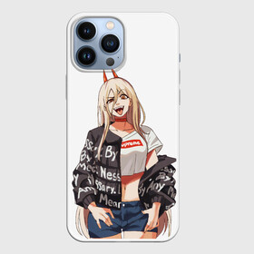 Чехол для iPhone 13 Pro Max с принтом Пауэр Power ,  |  | anime | blood | chainsaw man | demon | denji | devil | monster | power | аниме | демон | дьявол | дэндзи | кровь | монстр | пауэр | сила | человек бензопила