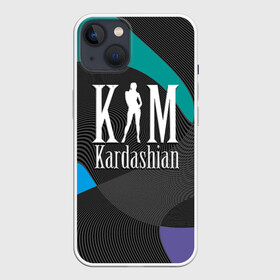 Чехол для iPhone 13 с принтом Ким Кардашьян ,  |  | clothing style | emblem | fashion brand | graphic design | kim kardashian | lines | графический дизайн | ким кардашьян | линии | модный брэнд | стиль одежды | эмблема