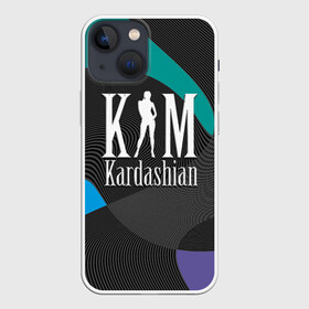 Чехол для iPhone 13 mini с принтом Ким Кардашьян ,  |  | clothing style | emblem | fashion brand | graphic design | kim kardashian | lines | графический дизайн | ким кардашьян | линии | модный брэнд | стиль одежды | эмблема