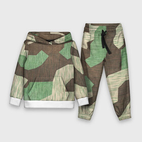 Детский костюм 3D (с толстовкой) с принтом Splittertarnmuster ,  |  | army | beige | brown | camouflage | green | khaki | military | rhombuses | spots | армейский | бежевый | зелёный | камуфляж | коричневый | милитари | пятна | ромбы | хаки