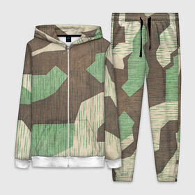Женский костюм 3D с принтом Splittertarnmuster ,  |  | army | beige | brown | camouflage | green | khaki | military | rhombuses | spots | армейский | бежевый | зелёный | камуфляж | коричневый | милитари | пятна | ромбы | хаки