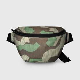 Поясная сумка 3D с принтом Камуфляж хаки армейский , 100% полиэстер | плотная ткань, ремень с регулируемой длиной, внутри несколько карманов для мелочей, основное отделение и карман с обратной стороны сумки застегиваются на молнию | army | beige | brown | camouflage | green | khaki | military | rhombuses | spots | армейский | бежевый | зелёный | камуфляж | коричневый | милитари | пятна | ромбы | хаки