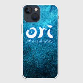 Чехол для iPhone 13 mini с принтом Ori Logo | Ори Лого ,  |  | logo | moon studios | ori and the will of the wisps | блуждающий огонь | дух ори | ку | лого | логотип | ори и блуждающие огоньки | сеир