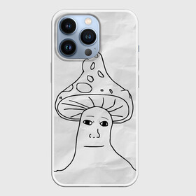 Чехол для iPhone 13 Pro с принтом Шрумджек | Shroomjak | Мем ,  |  | Тематика изображения на принте: kys | meme | shroomjak | вояка | гриб | мем | человек гриб | шрум джек | шрумджек