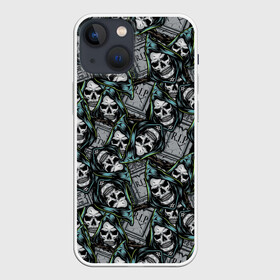 Чехол для iPhone 13 mini с принтом Смерть ,  |  | halloween | holiday | pumpkin | samayn | zombie | вампир | ведьма | вечеринка | день всех святых | зомби | карнавал | кладбище | маскарад | мертвец | оборотень | привидение | самайн | светильник джека | страшный джек