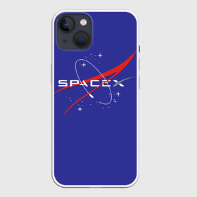 Чехол для iPhone 13 с принтом Space X ,  |  | american | company | emblem | logo | manufacturer | sign | space technology | space x | suborbital flight | американская | знак | компания | космическая техника | логотип | производитель | суборбитальные полеты | эмблема