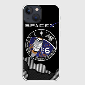 Чехол для iPhone 13 mini с принтом Space X ,  |  | american | company | elon musk | manufacturer | space x | suborbital flights | американская | звезды | земля | знак | илон маск | компания | космическая техника | космос | логотип | небо | облака | производитель | спутник