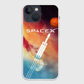 Чехол для iPhone 13 mini с принтом Space X ,  |  | american | company | elon musk | emblem | flight to mars | logo | manufacturer | space technology | space x | американская | вселенная | звезды | знак | илон маск | компания | космическая техника | космос | логотип | полет на марс | произво