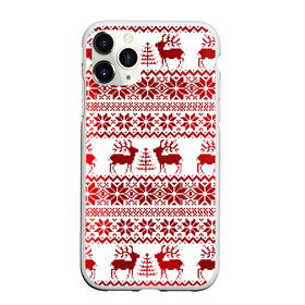 Чехол для iPhone 11 Pro матовый с принтом Зимний лес , Силикон |  | Тематика изображения на принте: арт | вязаный рисунок | вязь | ёлка | ёлки | ель | новый год | ночь | олени | олень | рисунок | рога | рождество | снег | снеговик | снеговики | снежинка | снежинки