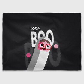 Плед 3D с принтом Toca Boo , 100% полиэстер | закругленные углы, все края обработаны. Ткань не мнется и не растягивается | Тематика изображения на принте: digital toys | gamer | games | helicopter taxi | pets | toca boca | toca hair salon | toca kitchen | toca life | toca life city | toca life worl | toca tea party | video games | игры