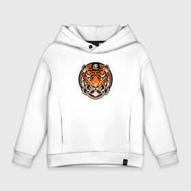 Детское худи Oversize хлопок с принтом Amazing Tiger , френч-терри — 70% хлопок, 30% полиэстер. Мягкий теплый начес внутри —100% хлопок | боковые карманы, эластичные манжеты и нижняя кромка, капюшон на магнитной кнопке | 2022 | animal | cat | lion | tiger | год тигра | животные | зверь | зубы | кот | кошка | лев | охотник | полосатый | природа | тигр | тигренок | тигрица | хищник