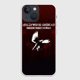 Чехол для iPhone 13 mini с принтом American Tragedy Redux   Hollywood Undead ,  |  | charlie scene | da kurlzz | danny | deuce | funny man | hollywood undead | hu | j dog | jeffree star | johnny 3 tears | lorene drive | shady jeff | андед | голивуд | голливуд | голливудская | группа | гу | нежить | реп | рок | рэп | рэпкор 