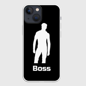 Чехол для iPhone 13 mini с принтом Boss of the gym on black ,  |  | Тематика изображения на принте: boss | boss of the gym | darkholme | gachi | gachimuchi | gym | jabroni | van | босс | вэн | гачи | качалка