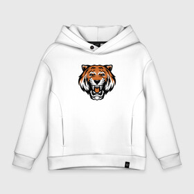 Детское худи Oversize хлопок с принтом Tiger Roar , френч-терри — 70% хлопок, 30% полиэстер. Мягкий теплый начес внутри —100% хлопок | боковые карманы, эластичные манжеты и нижняя кромка, капюшон на магнитной кнопке | Тематика изображения на принте: 2022 | animal | cat | lion | tiger | год тигра | животные | зверь | зубы | кот | кошка | лев | охотник | полосатый | природа | тигр | тигренок | тигрица | хищник