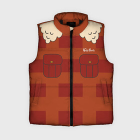 Женский жилет утепленный 3D с принтом Beef Tobin jacket ,  |  | beef tobin | the great north | аляска | американский мультфильм | великий север | закусочная боба