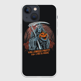 Чехол для iPhone 13 mini с принтом Смерть с Косой ,  |  | Тематика изображения на принте: halloween | holiday | pumpkin | samayn | zombie | вампир | ведьма | вечеринка | день всех святых | зомби | карнавал | маскарад | мертвец | оборотень | привидение | самайн | светильник джека | страшный джек | труп | тыква