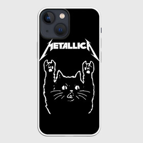 Чехол для iPhone 13 mini с принтом METALLICA  МЕТАЛЛИКА. ,  |  | metallica | кот | котэ | металлика | музыка | рок