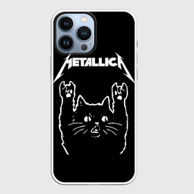 Чехол для iPhone 13 Pro Max с принтом METALLICA  МЕТАЛЛИКА. ,  |  | Тематика изображения на принте: metallica | кот | котэ | металлика | музыка | рок