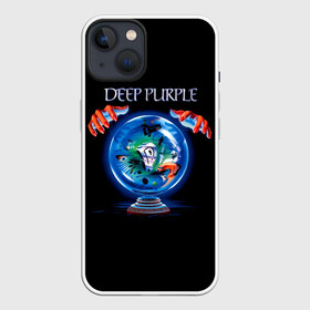 Чехол для iPhone 13 с принтом Slaves and Masters   Deep Purple ,  |  | deep purple | альбом | гловер | группа | дееп | деп | ди | дип перпл | диперпл | дипперпл | иэн гиллан | иэн пэйс | лого | логотип | метал | морс | пепл | прогрессивный | психоделический | рок | символ | хард