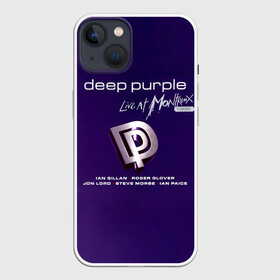 Чехол для iPhone 13 с принтом Deep Purple   Live at Montreux 1996 ,  |  | deep purple | альбом | гловер | группа | дееп | деп | ди | дип перпл | диперпл | дипперпл | иэн гиллан | иэн пэйс | лого | логотип | метал | морс | пепл | прогрессивный | психоделический | рок | символ | хард