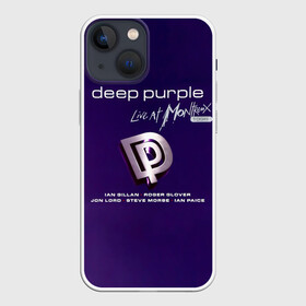 Чехол для iPhone 13 mini с принтом Deep Purple   Live at Montreux 1996 ,  |  | deep purple | альбом | гловер | группа | дееп | деп | ди | дип перпл | диперпл | дипперпл | иэн гиллан | иэн пэйс | лого | логотип | метал | морс | пепл | прогрессивный | психоделический | рок | символ | хард
