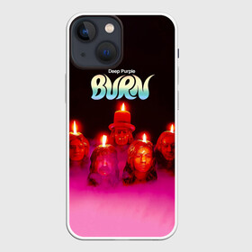 Чехол для iPhone 13 mini с принтом Deep Purple   Burn ,  |  | deep purple | альбом | гловер | группа | дееп | деп | ди | дип перпл | диперпл | дипперпл | иэн гиллан | иэн пэйс | лого | логотип | метал | морс | пепл | прогрессивный | психоделический | рок | символ | хард