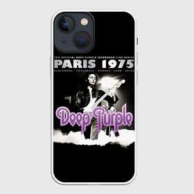 Чехол для iPhone 13 mini с принтом Deep Purple   Paris 1975 ,  |  | deep purple | альбом | гловер | группа | дееп | деп | ди | дип перпл | диперпл | дипперпл | иэн гиллан | иэн пэйс | лого | логотип | метал | морс | пепл | прогрессивный | психоделический | рок | символ | хард