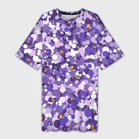 Платье-футболка 3D с принтом Анютины глазки узор ,  |  | абстрактные цветы | абстракция | красивые цветы | розовые цветы | розовый цветок | сиреневые цветы | сиреневый цветок | стилизация | фиолетовые цветы | фиолетовый цветок | цветок | цветы