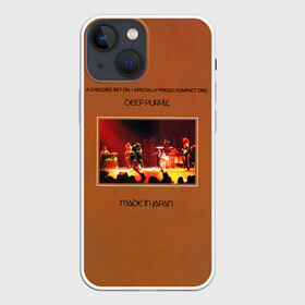 Чехол для iPhone 13 mini с принтом Made in Japan   Deep Purple ,  |  | deep purple | альбом | гловер | группа | дееп | деп | ди | дип перпл | диперпл | дипперпл | иэн гиллан | иэн пэйс | лого | логотип | метал | морс | пепл | прогрессивный | психоделический | рок | символ | хард
