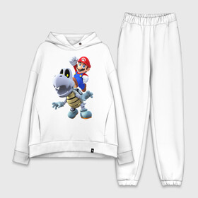 Женский костюм хлопок Oversize с принтом Mario hit ,  |  | mario | nintendo switch | odyssey | turtle | марио | нинтендо свитч | одиссея | черепаха