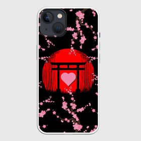 Чехол для iPhone 13 с принтом Сакура | Япония | Japan (Z) ,  |  | chery | flowers | japan | sakura | асихара но накацукуни | вишня | государство япония | ниппон | нихон | ооясимагуни | сакура | страна восходящего солнца | традиции | традиция | цветы | цветы сакуры | япония