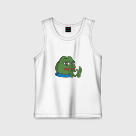 Детская майка хлопок с принтом pepe, pepe love, пепе лов ,  |  | frog pepe | happy | happy new year | mem | meme | peepo | pepe | pepe love | pepelove | twitch | лове | лягушка пепе | лягушонок | лягушонок пепе | пепе лов