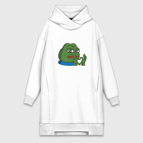 Платье-худи хлопок с принтом pepe, pepe love, пепе лов ,  |  | frog pepe | happy | happy new year | mem | meme | peepo | pepe | pepe love | pepelove | twitch | лове | лягушка пепе | лягушонок | лягушонок пепе | пепе лов