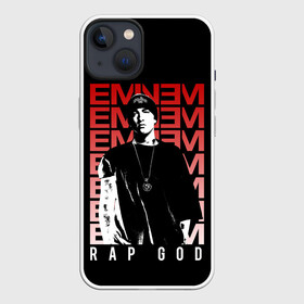 Чехол для iPhone 13 с принтом Рэп бог ,  |  | eminem | hip hop | rap | rep | исполнители | исполнитель | маршал мэтерс | музыка | реп | эминем | эминэм