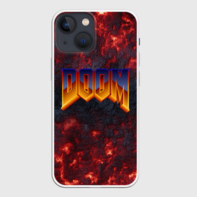 Чехол для iPhone 13 mini с принтом DOOM | ДУМ (Z) ,  |  | doom | doom eternal | doom slayer | hell | slayer | ад | вега | демоны | дум | икона греха | какодемон | манкубус | элементаль боли