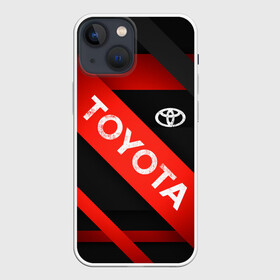 Чехол для iPhone 13 mini с принтом TOYOTA LINES ,  |  | toyota | авто | автомобиль | логотип | машина | надпись | текстура | тоета | тойота