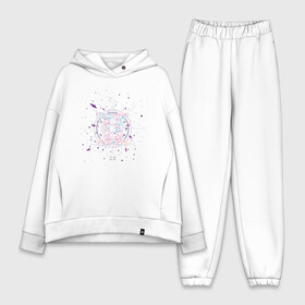 Женский костюм хлопок Oversize с принтом Gemini Близнецы из цветов ,  |  | art | flora | floral | flower | flowers | geometric | gradient | mercury | space | арт | астро | геометрия | гороскоп | градиент | графика | иллюстрация | космос | меркурий | минимализм | мистика | подарок близнецам | созвездие