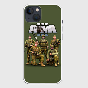 Чехол для iPhone 13 с принтом Арма   Arma, военный симулятор ,  |  | arma | arma tactics | army | khaki | machine | soldiers | tactical | war | автоматы | арма | армия | военный симулятор | война | оружие | симулятор | солдаты | стрелялки | тактические | хаки