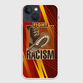 Чехол для iPhone 13 mini с принтом Стоп расизму ,  |  | патриот | патриотизм | расизм | стоп расизму