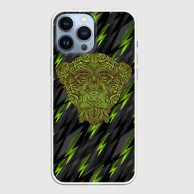 Чехол для iPhone 13 Pro Max с принтом Обезьяна из листьев ,  |  | monkey | дерево | листья | обезьяна | природа | растение