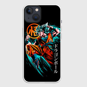 Чехол для iPhone 13 с принтом Сон Гоку, Dragon Ball ,  |  | anime | dragon ball | dragon ball z | goku | аниме | драконий жемчуг | жемчуг дракона | манга | сайян | сон гоку