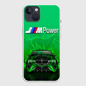 Чехол для iPhone 13 с принтом BMW GREEN STYLE ,  |  | auto | bmw | car | cool | fire | flame | germany | green | horse | авто | бмв | бумер | бэха | германия | зеленый | машина | немец | огонь | тачки