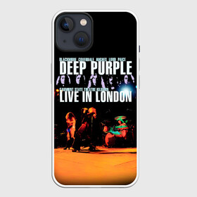 Чехол для iPhone 13 с принтом Deep Purple   Live In London ,  |  | deep purple | альбом | гловер | группа | дееп | деп | ди | дип перпл | диперпл | дипперпл | иэн гиллан | иэн пэйс | лого | логотип | метал | морс | пепл | прогрессивный | психоделический | рок | символ | хард